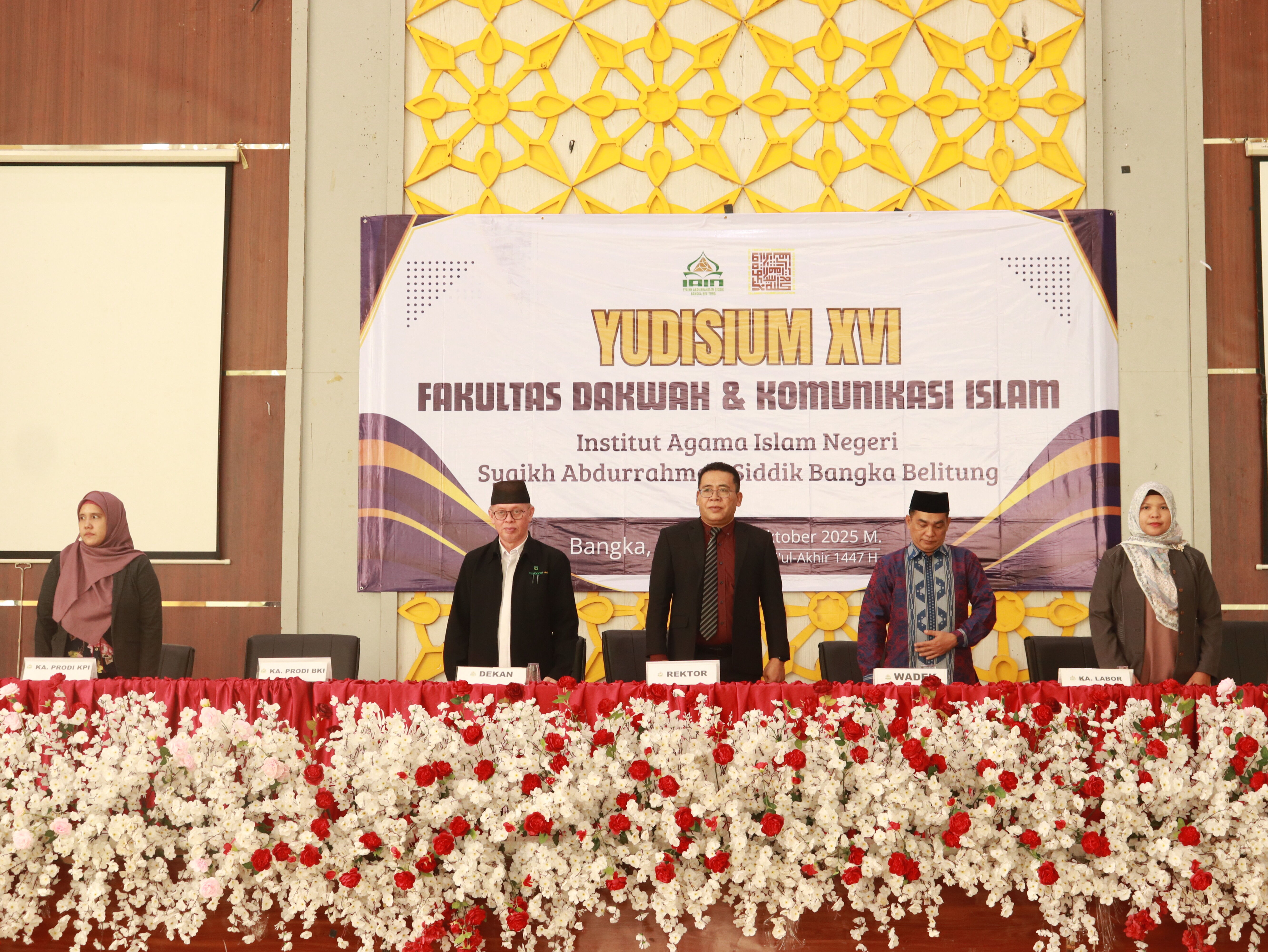 Fakultas Dakwah dan Komunikasi Islam IAIN SAS Babel Laksanakan Yudisium XVI di Aula Terpadu IAIN SAS Babel