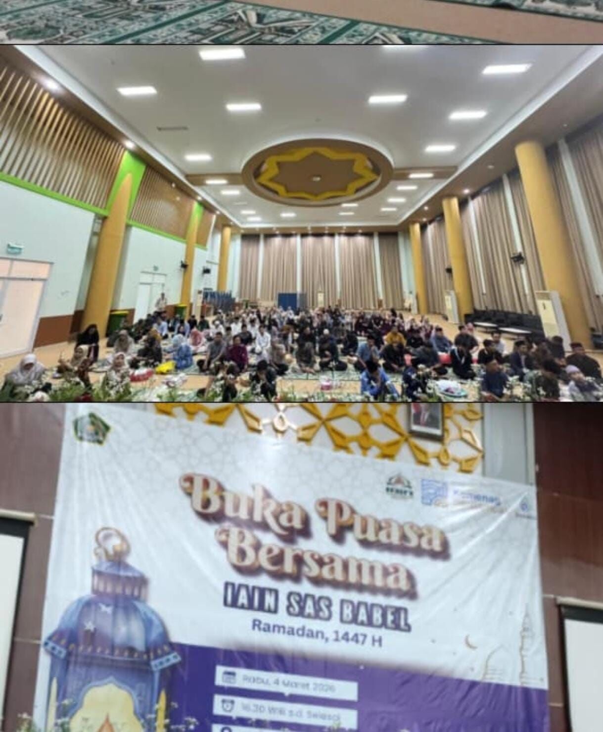 IAIN SAS Babel gelar buka puasa ramadhan bersama. Dekan FDKI sampaikan Tausiah sebelum berbuka