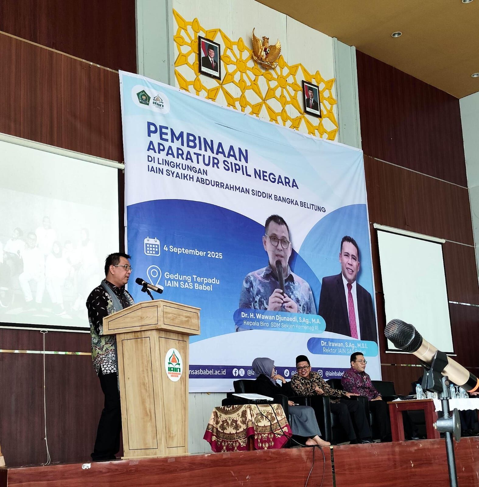 Kabiro SDM Kemenag RI Berikan Pembinaan ASN di IAIN SAS Bangka Belitung