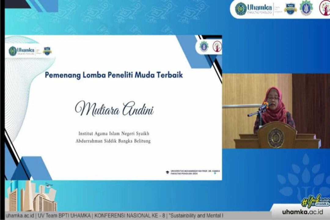 Mahasiswa Psikologi Islam Raih Prestasi Peneliti Muda Terbaik di KNPMPI 2024