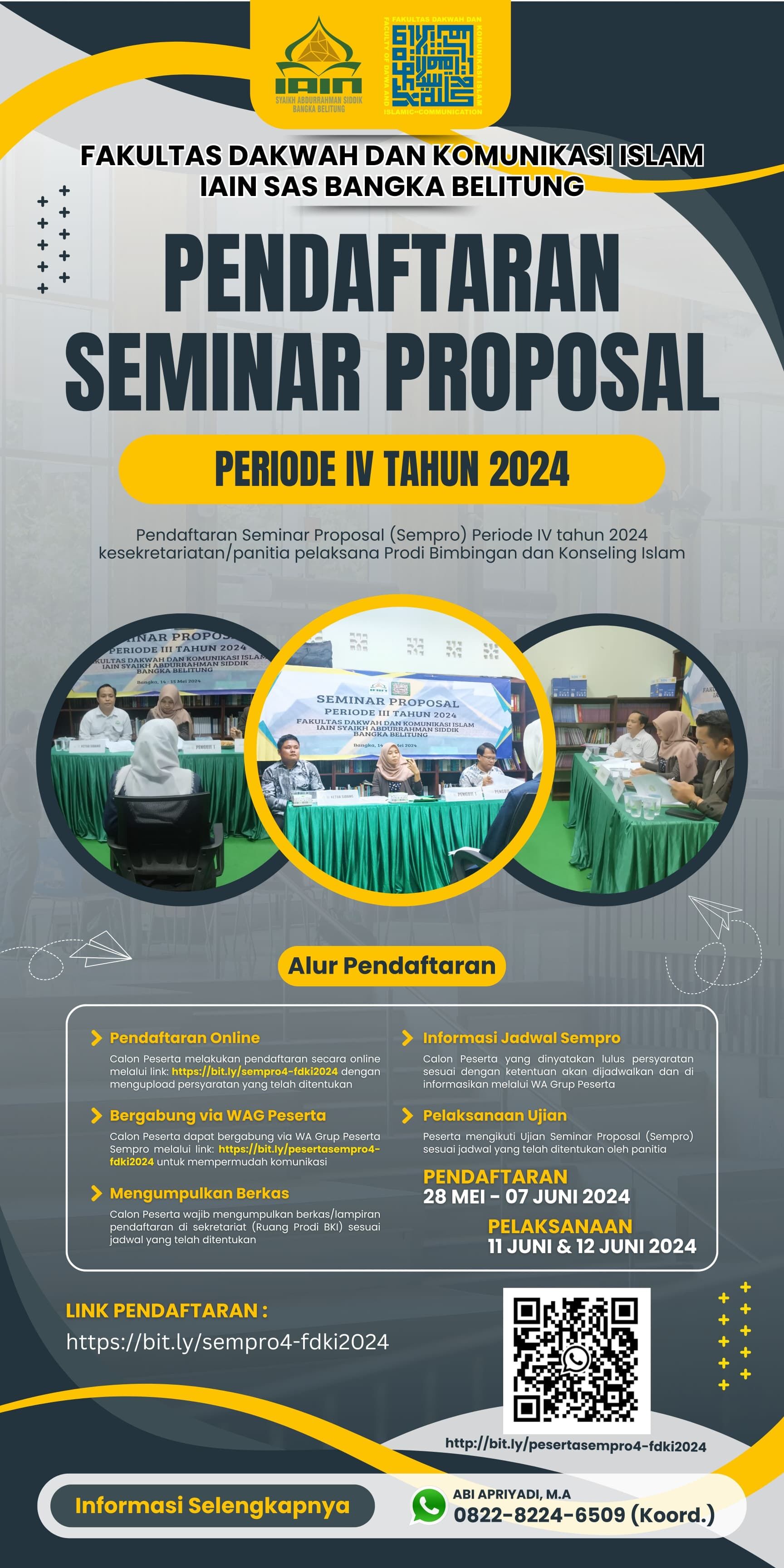 PENDAFTARAN SEMINAR PROPOSAL PERIODE IV 2024