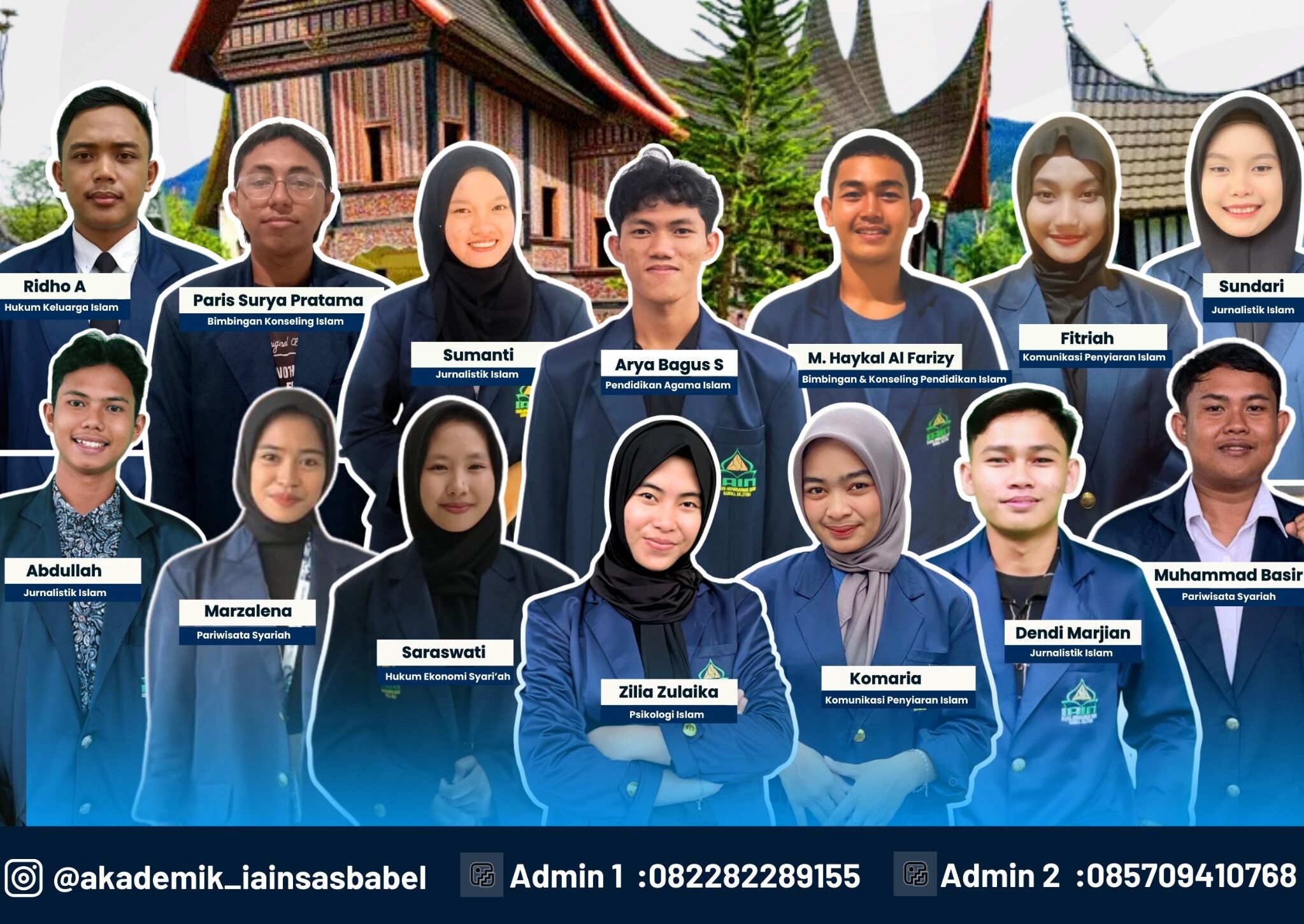 Sembilan Mahasiswa FDKI IAIN SAS Babel Siap Tampil di SEIBA Internasional 2025