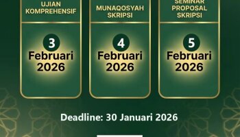 Jadwal Ujian Periode I Tahun 2026 Fakultas Dakwah dan Komunikasi Islam