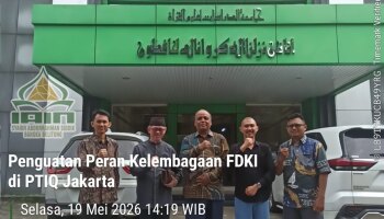 Jajaki Kerjasama dengan Universitas PTIQ Jakarta,  Rusydi Sulaiman Berharap Kelembagaan FDKI MENGAJI diperkuat.