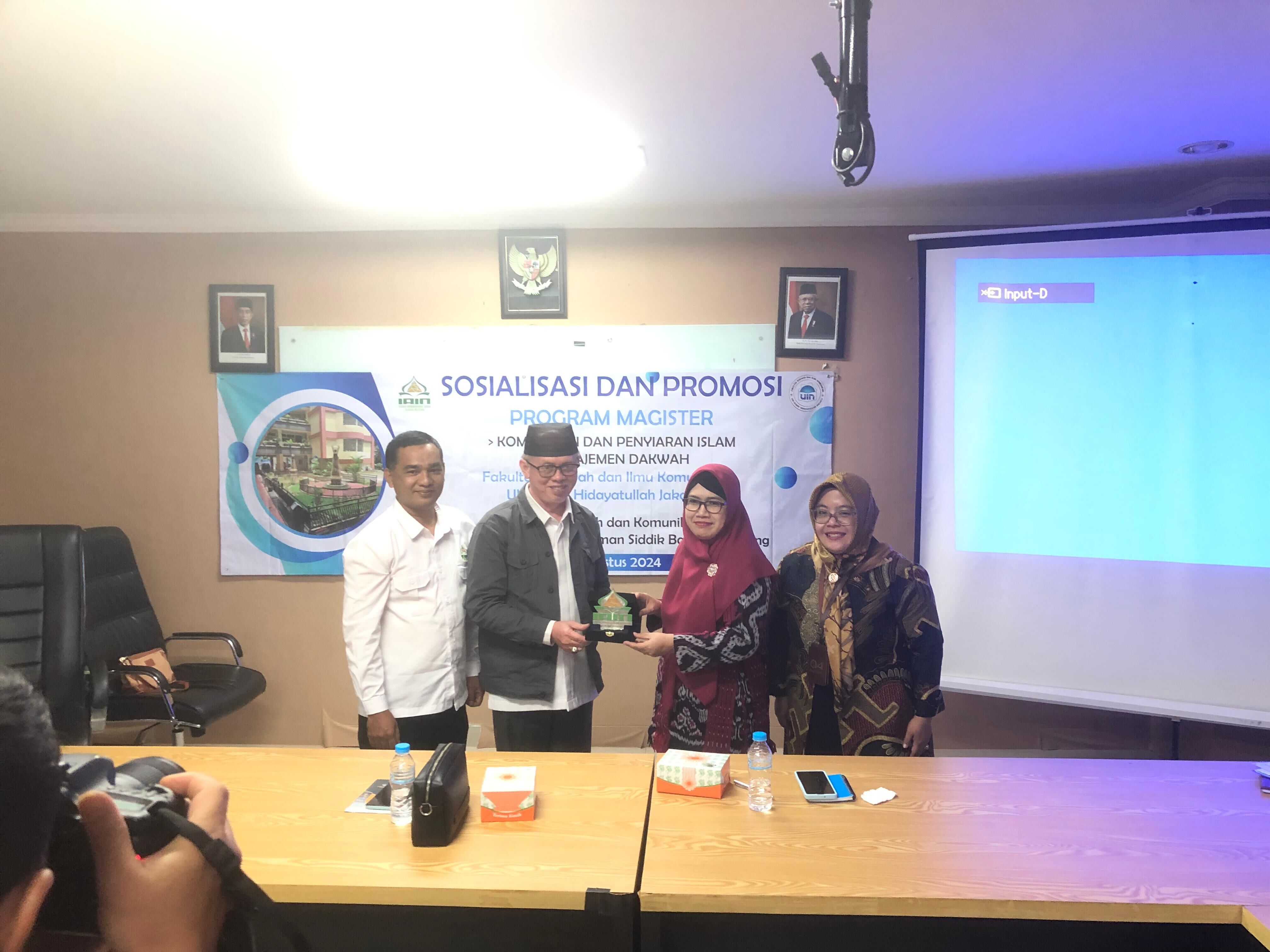 UIN JAKARTA  SOSIALISASI MAGISTER MANAJEMAN DAKWAH DAN KPI SERTA PENJAJAKAN KERJASAMA DI IAIN SAS BABEL